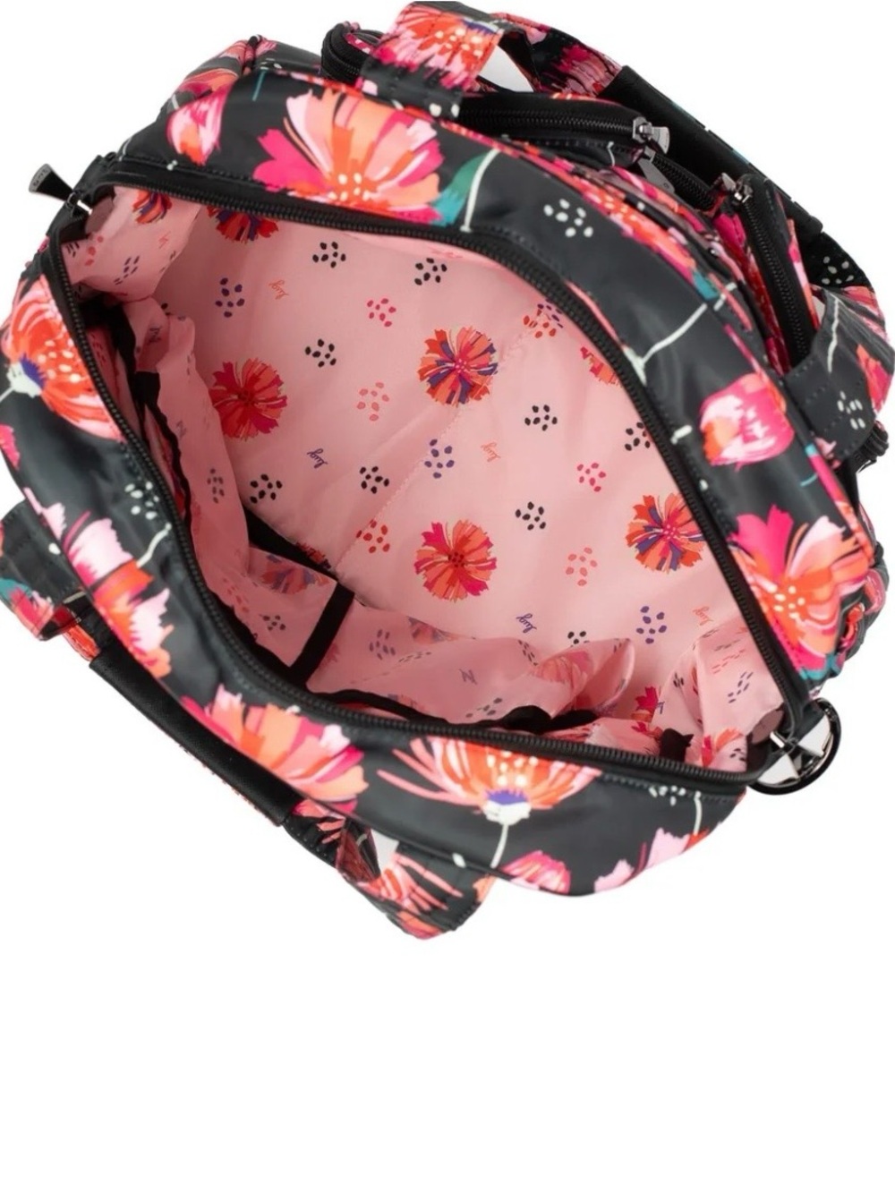 NWT- Lug Puddle Jumper LE Pom Pom Floral Black - Picture 4 of 4